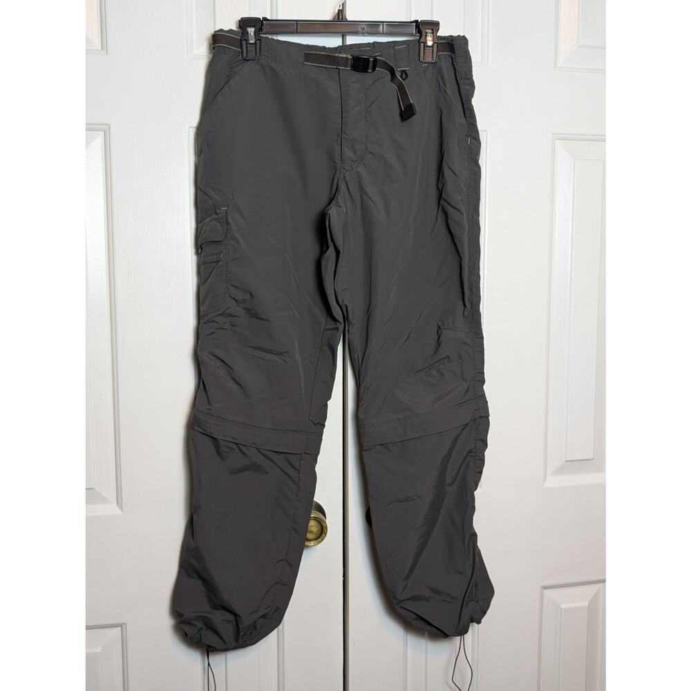 Rei Womens Convertible Hiking Cargo Pants Zip Off Straight Leg Size 10 Gray